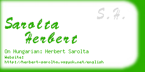 sarolta herbert business card